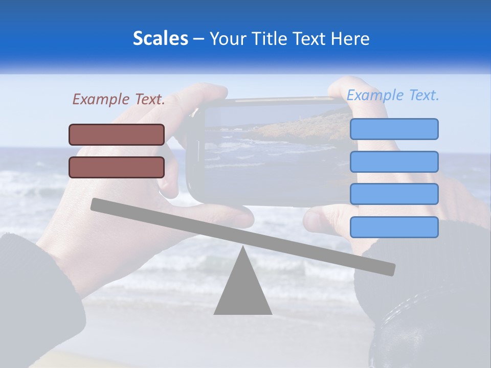 Senior Water White PowerPoint Template