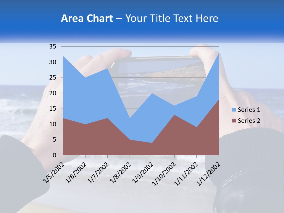 Senior Water White PowerPoint Template