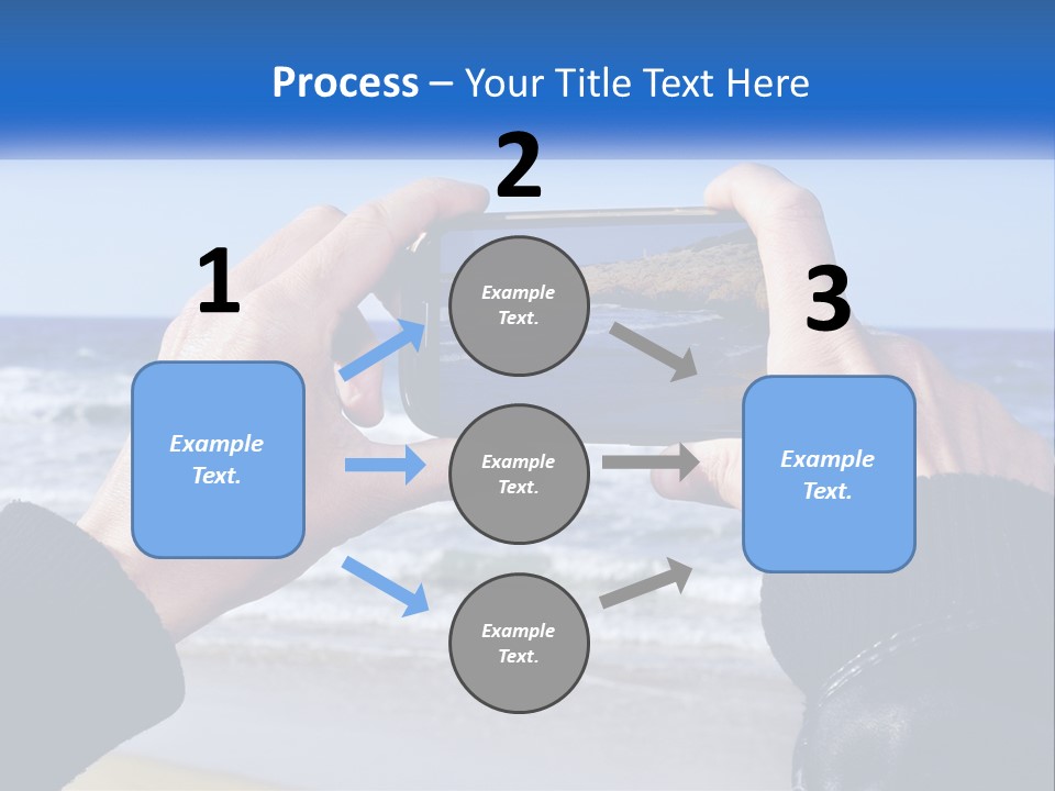 Senior Water White PowerPoint Template