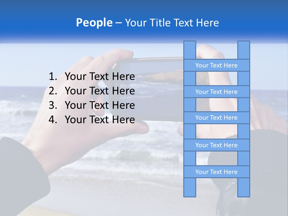 Senior Water White PowerPoint Template