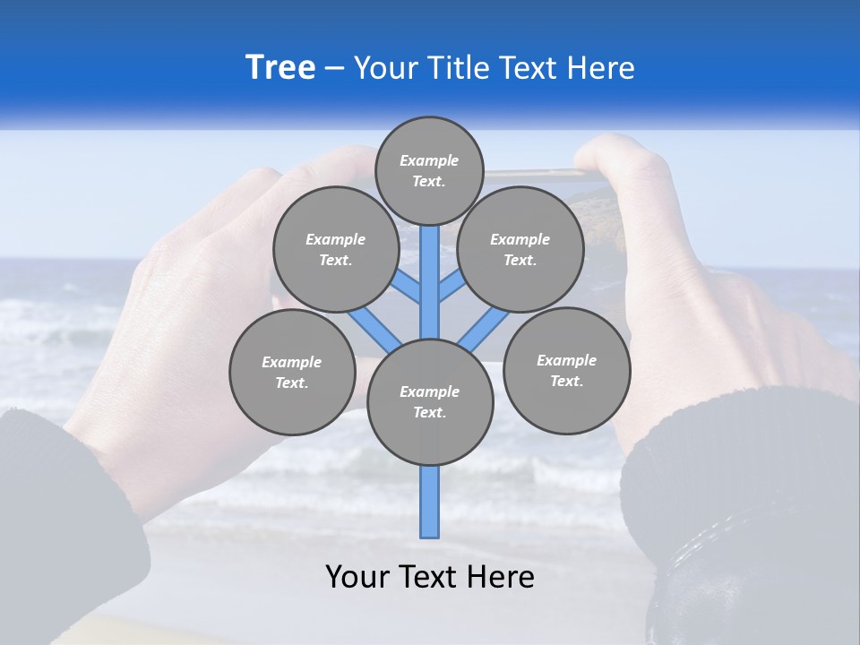 Senior Water White PowerPoint Template