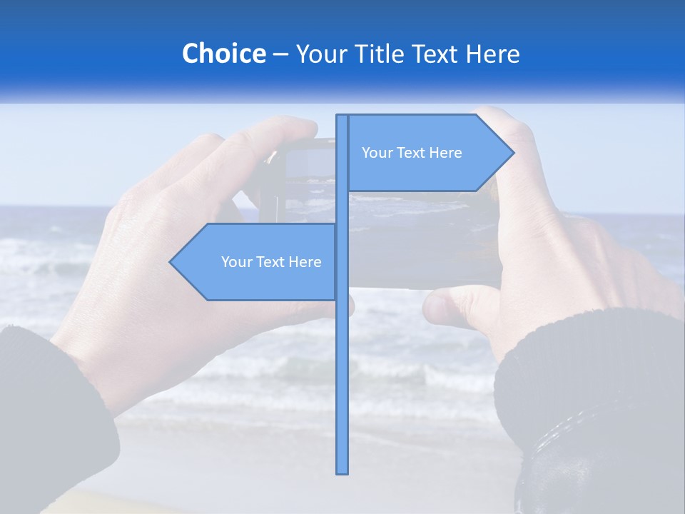 Senior Water White PowerPoint Template