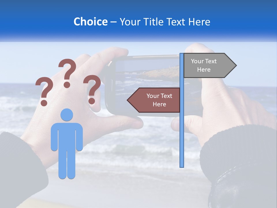 Senior Water White PowerPoint Template