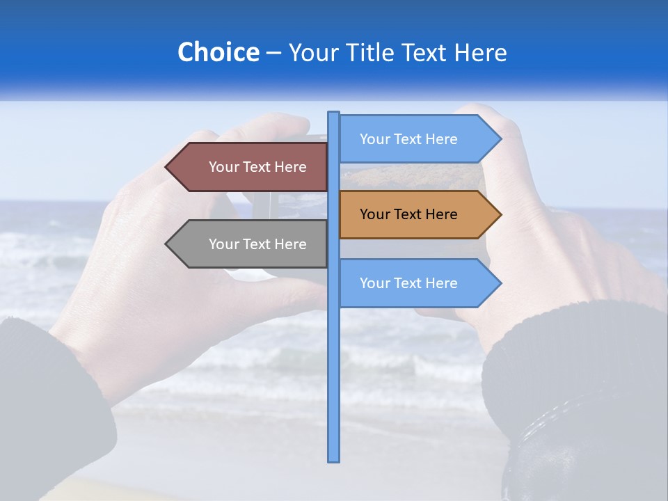 Senior Water White PowerPoint Template