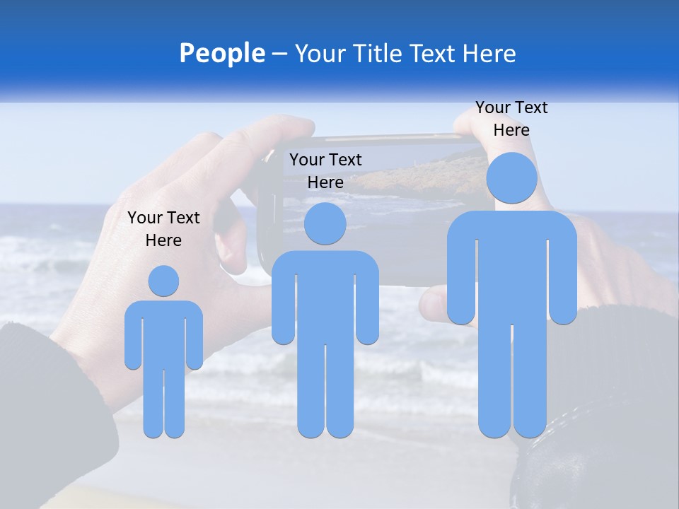 Senior Water White PowerPoint Template