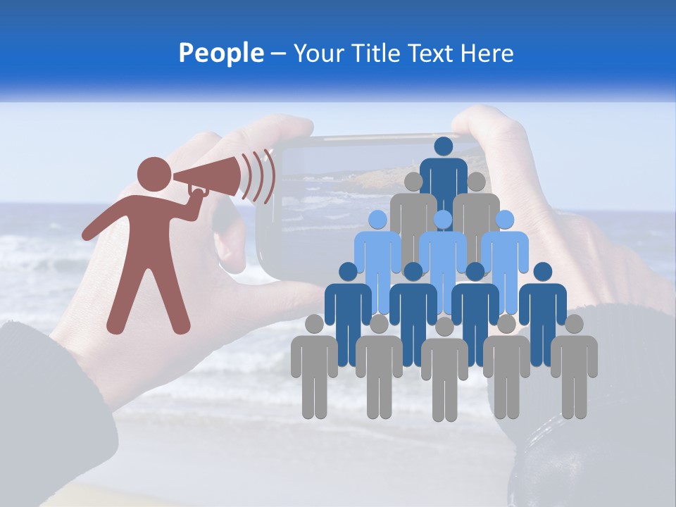 Senior Water White PowerPoint Template