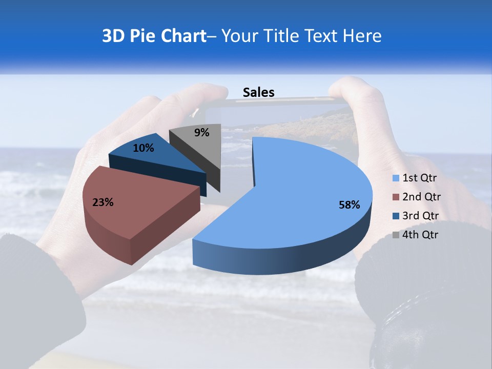 Senior Water White PowerPoint Template