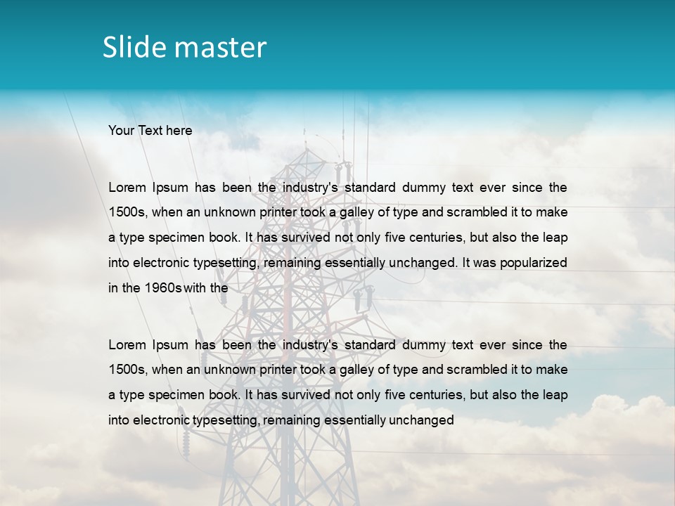 Coast Older Standing PowerPoint Template