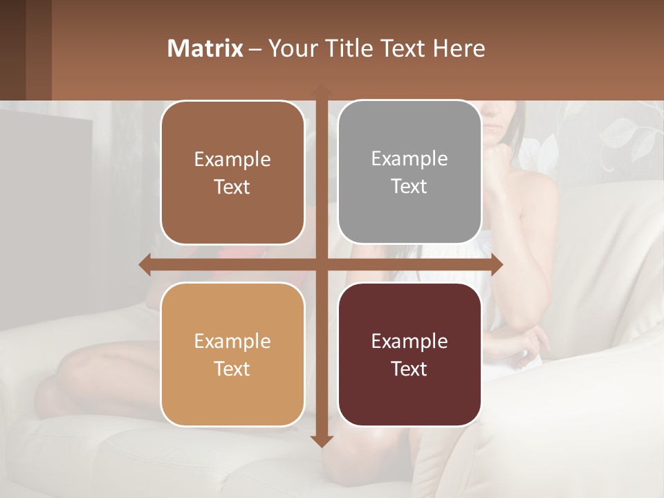 Caucasian Sunrise Wave PowerPoint Template