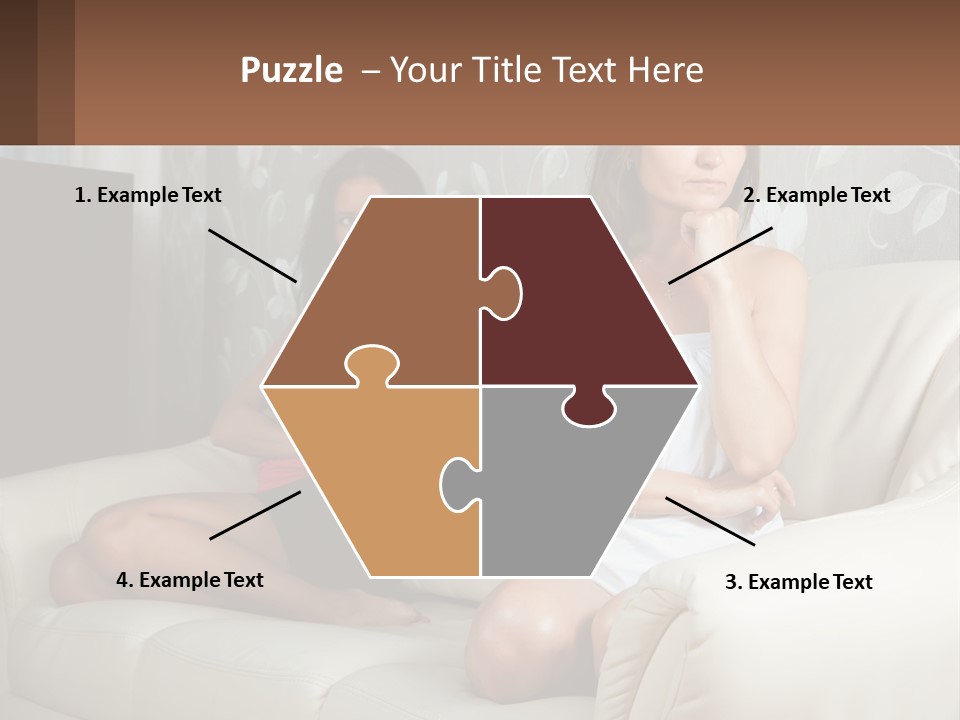 Caucasian Sunrise Wave PowerPoint Template