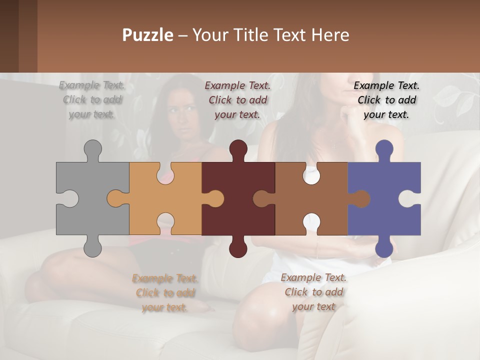 Caucasian Sunrise Wave PowerPoint Template