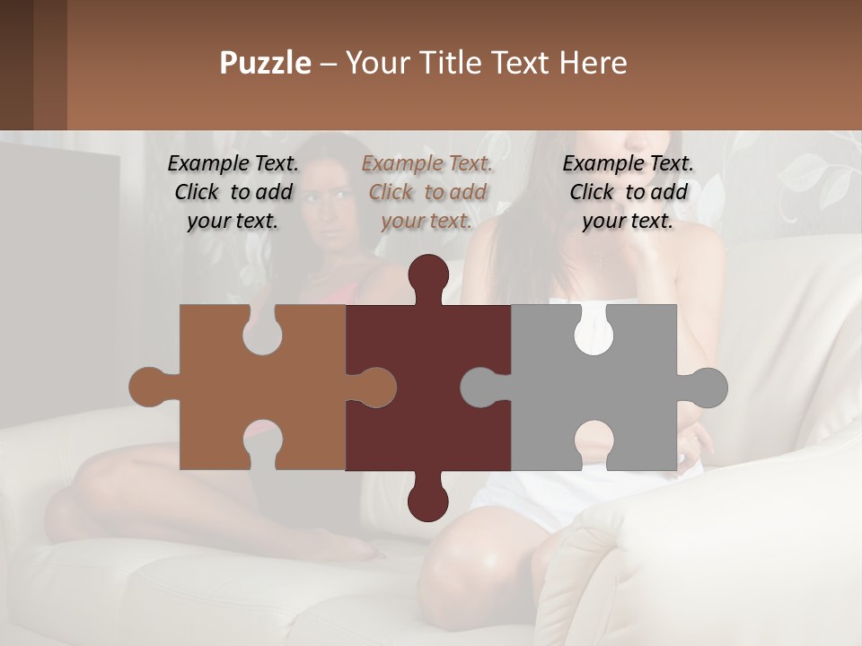 Caucasian Sunrise Wave PowerPoint Template