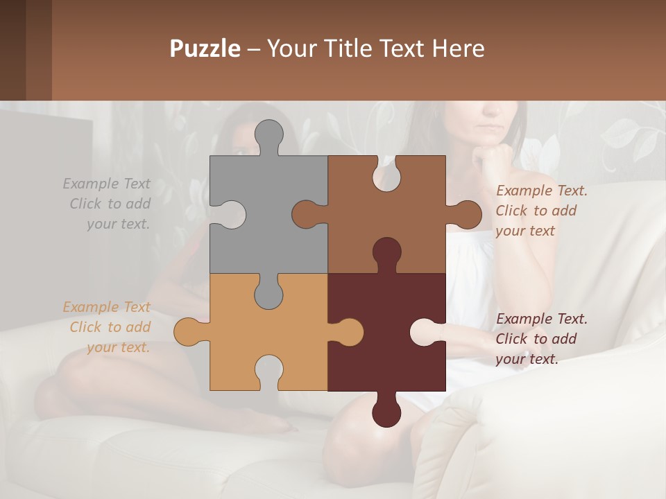 Caucasian Sunrise Wave PowerPoint Template