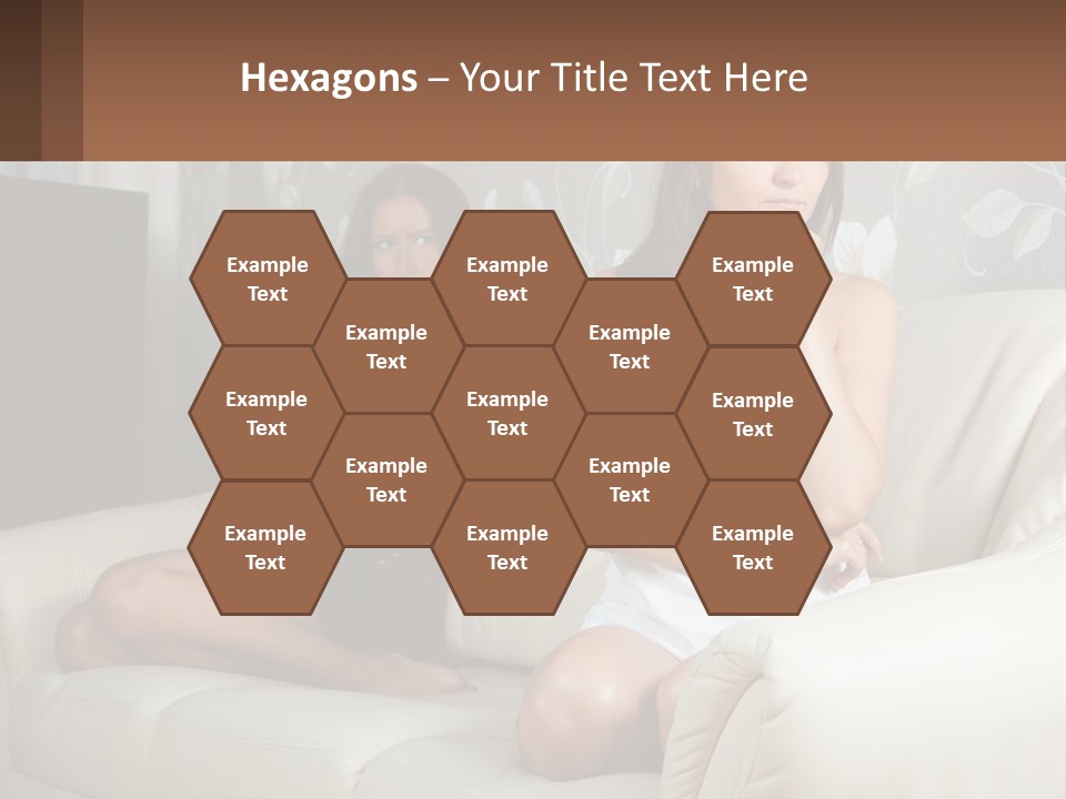 Caucasian Sunrise Wave PowerPoint Template