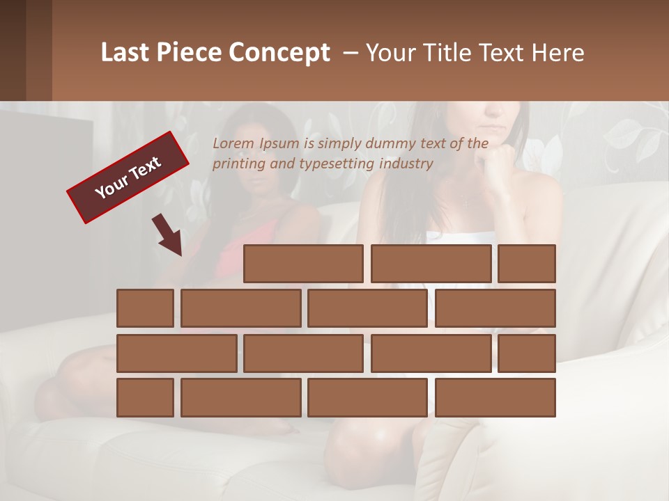 Caucasian Sunrise Wave PowerPoint Template