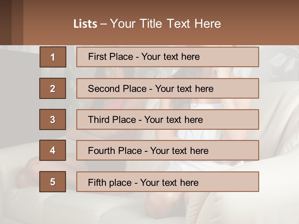 Caucasian Sunrise Wave PowerPoint Template