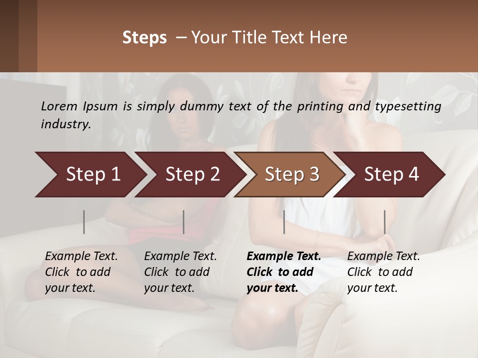 Caucasian Sunrise Wave PowerPoint Template