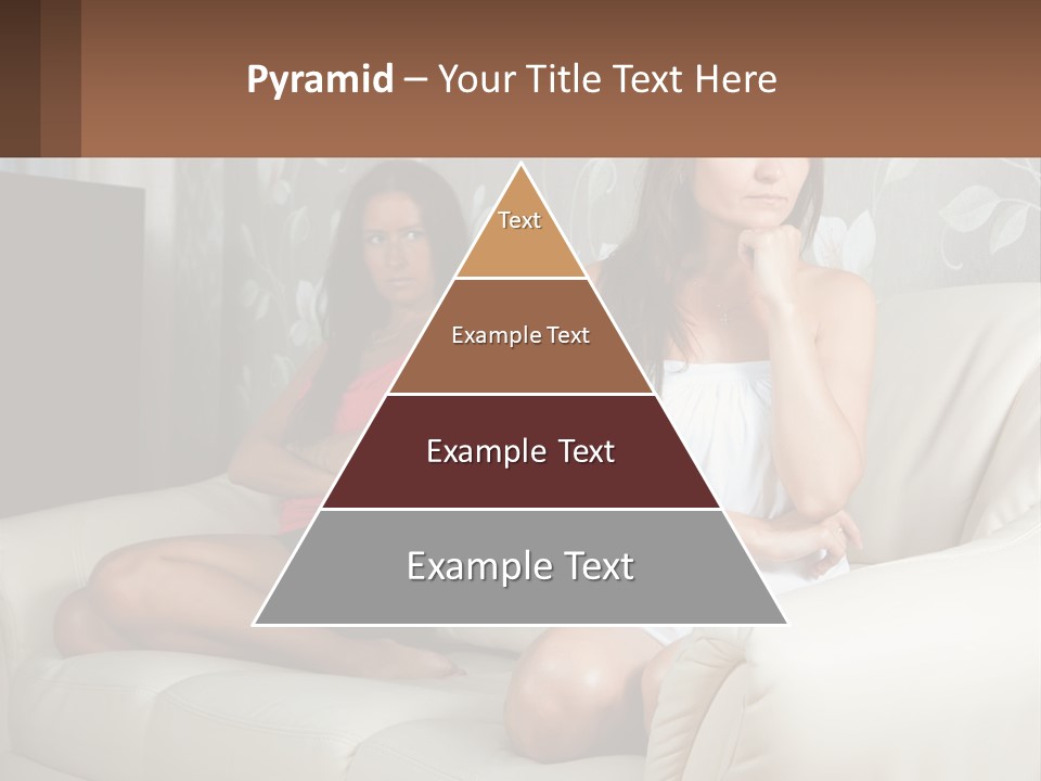 Caucasian Sunrise Wave PowerPoint Template