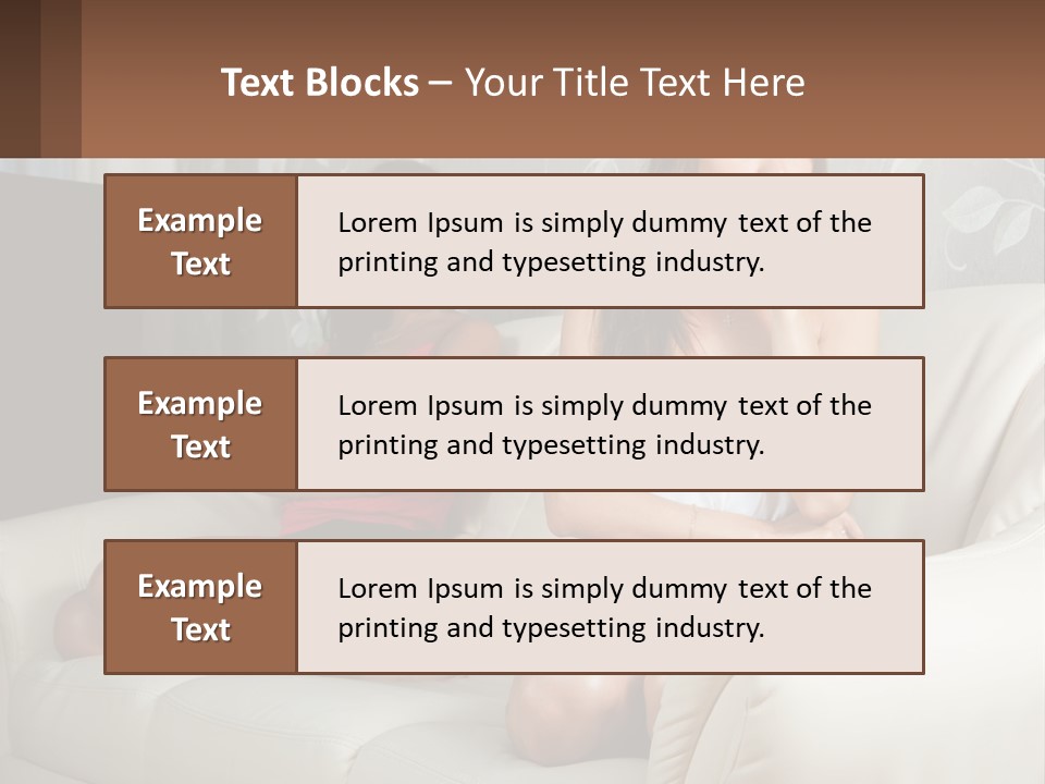 Caucasian Sunrise Wave PowerPoint Template