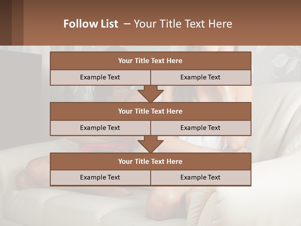 Caucasian Sunrise Wave PowerPoint Template