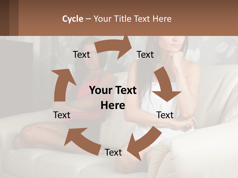 Caucasian Sunrise Wave PowerPoint Template