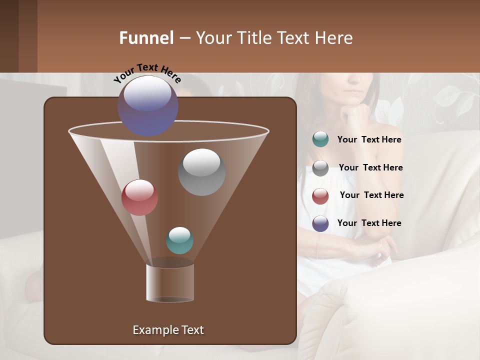 Caucasian Sunrise Wave PowerPoint Template