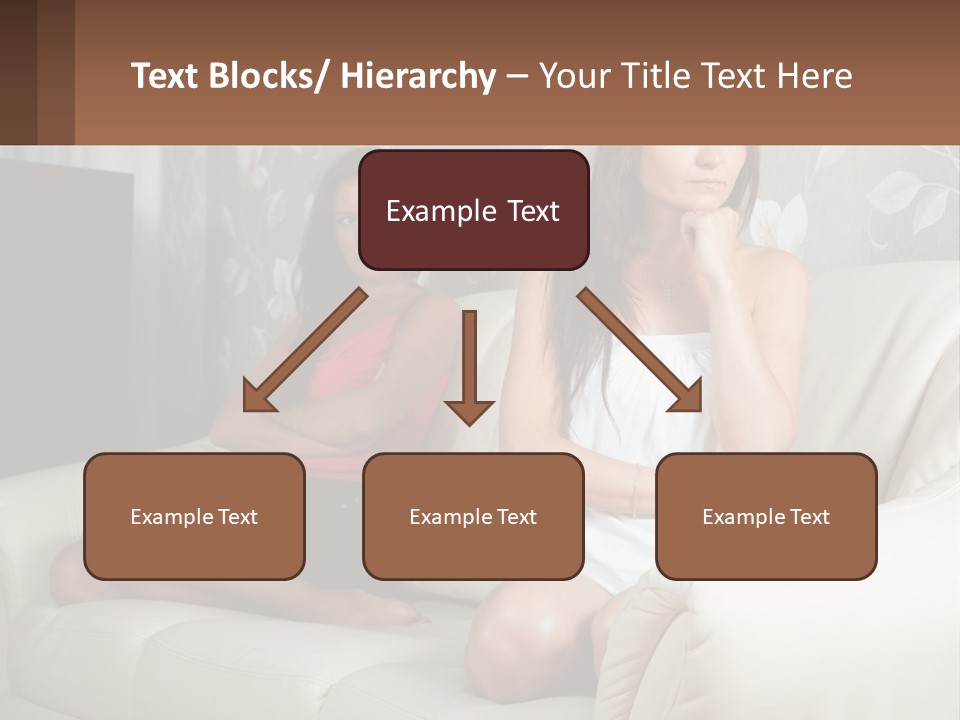 Caucasian Sunrise Wave PowerPoint Template