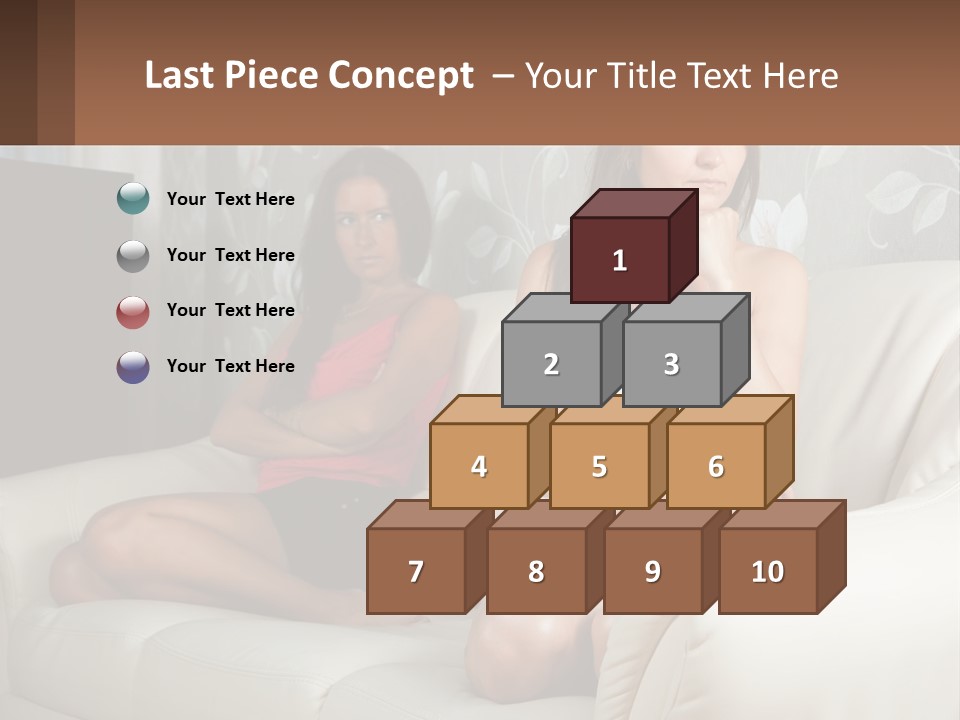 Caucasian Sunrise Wave PowerPoint Template