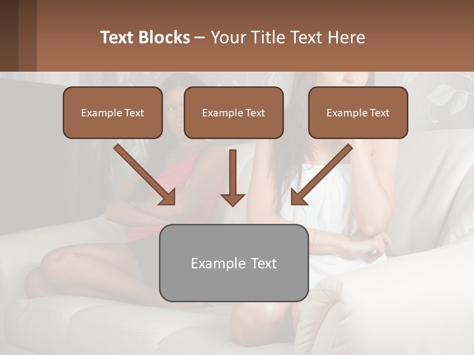 Caucasian Sunrise Wave PowerPoint Template