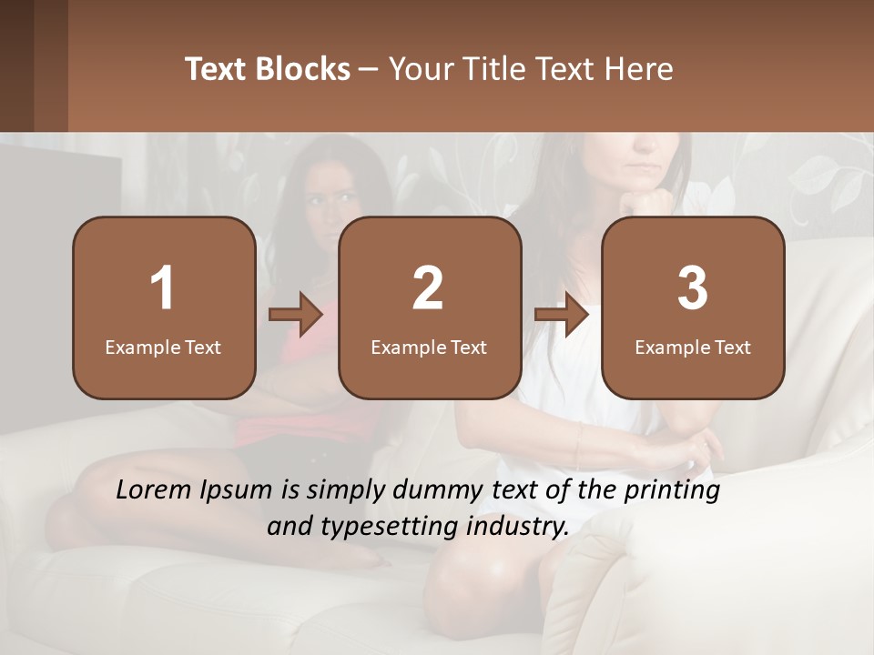 Caucasian Sunrise Wave PowerPoint Template