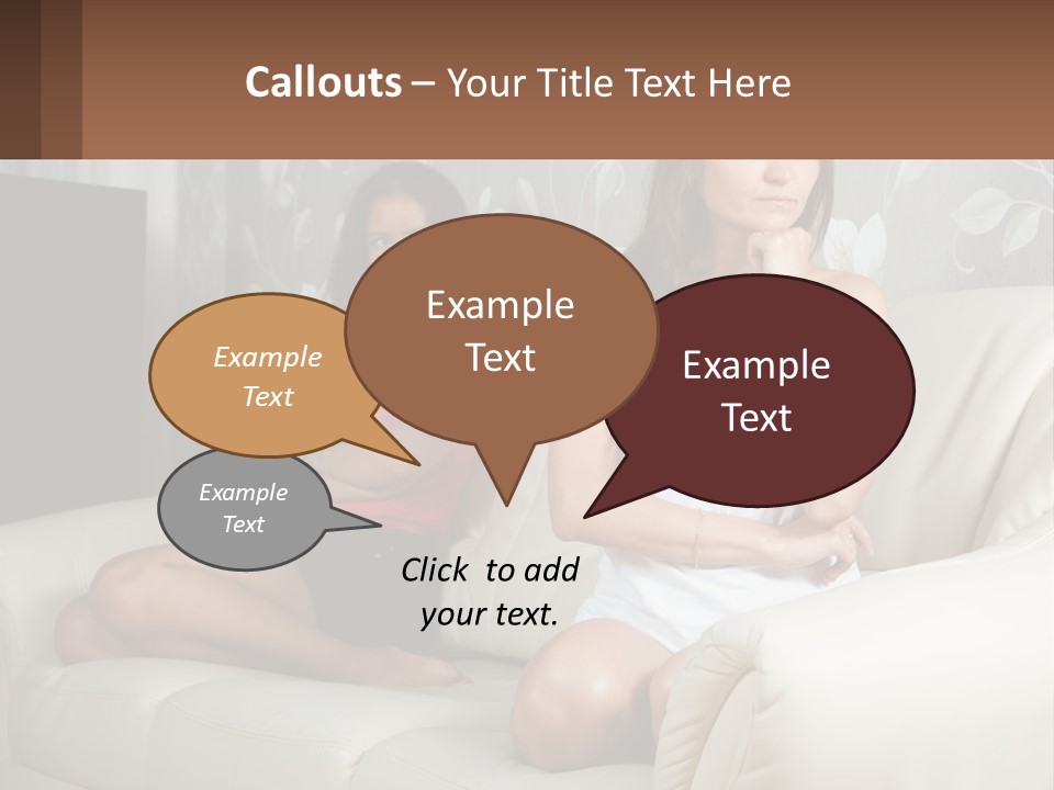 Caucasian Sunrise Wave PowerPoint Template