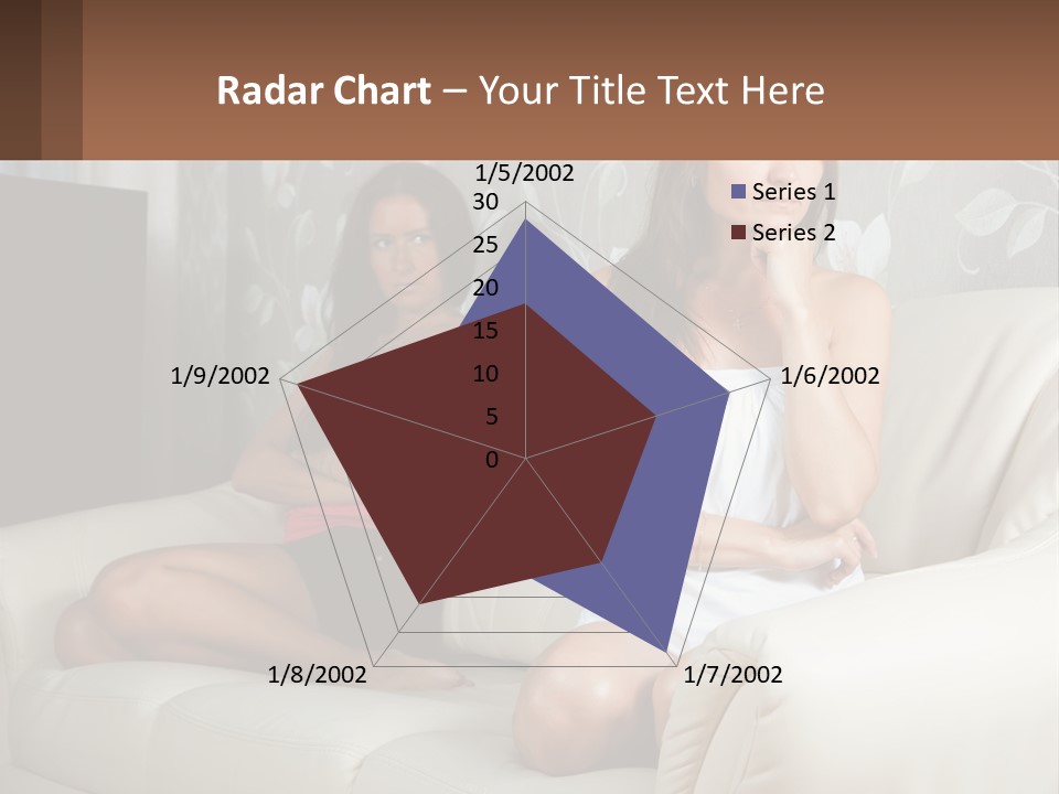 Caucasian Sunrise Wave PowerPoint Template