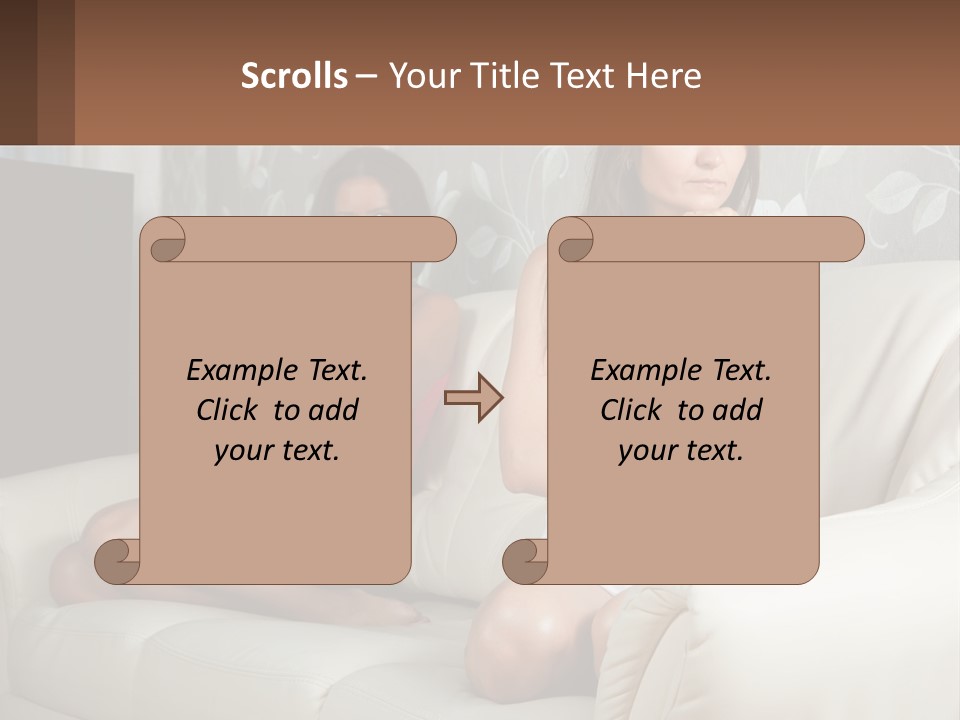 Caucasian Sunrise Wave PowerPoint Template