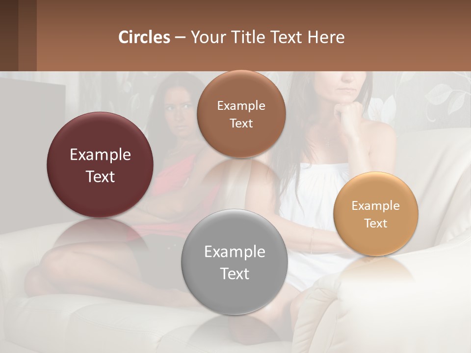 Caucasian Sunrise Wave PowerPoint Template