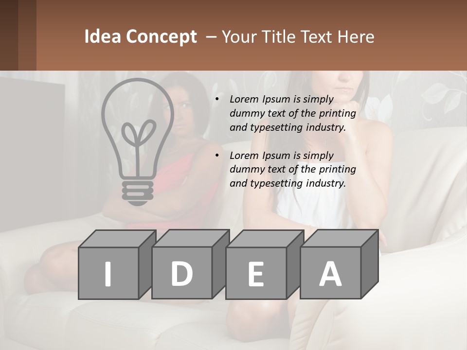 Caucasian Sunrise Wave PowerPoint Template