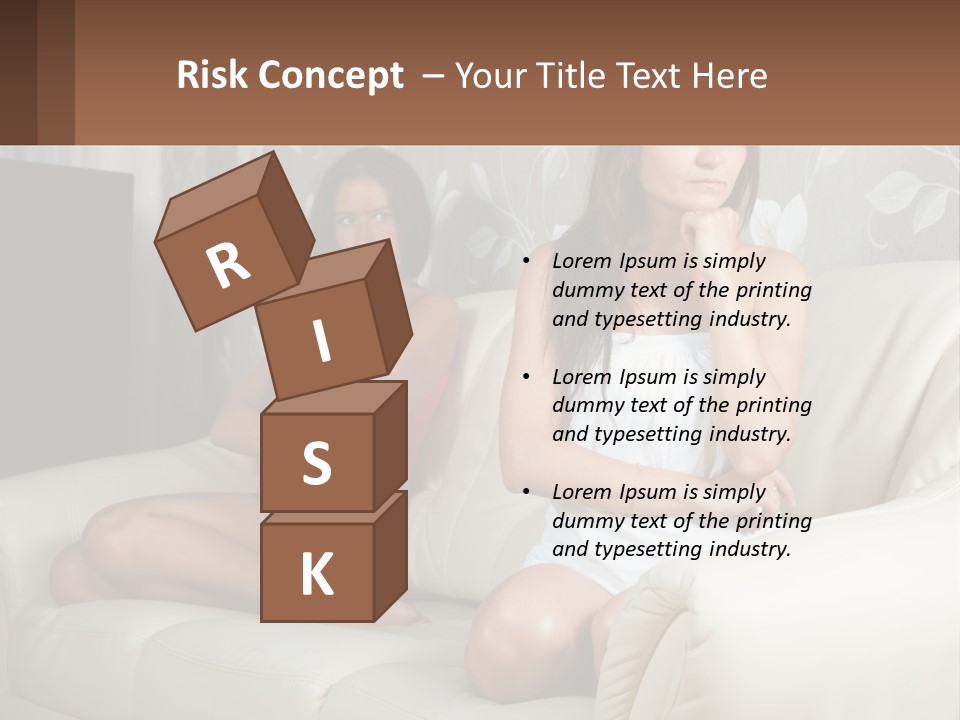 Caucasian Sunrise Wave PowerPoint Template
