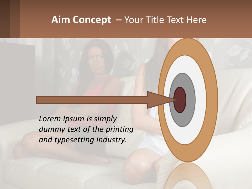 Caucasian Sunrise Wave PowerPoint Template