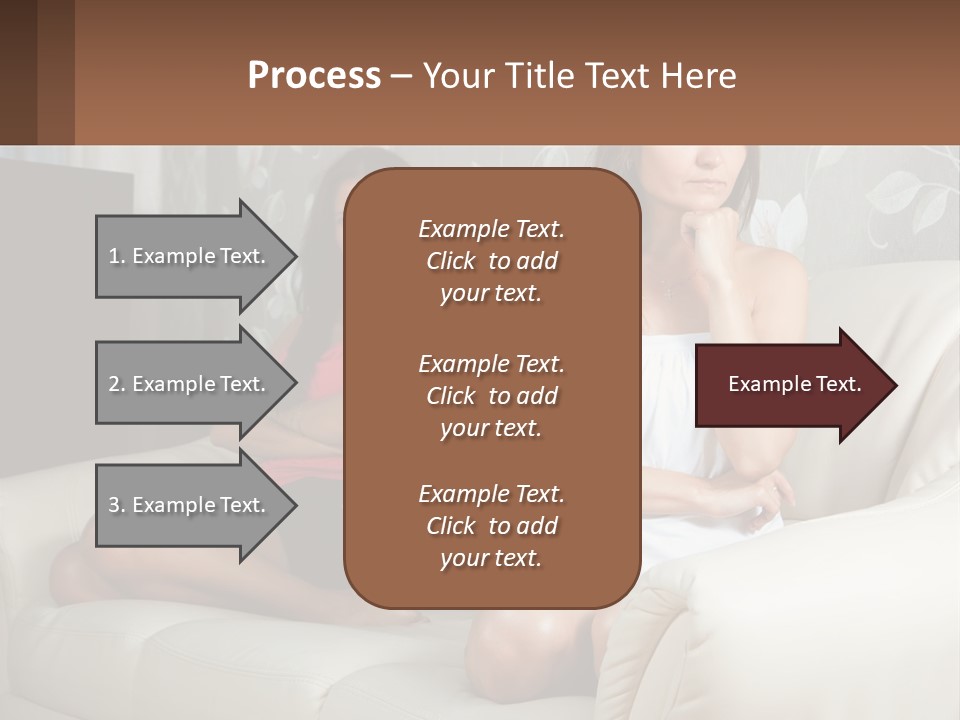 Caucasian Sunrise Wave PowerPoint Template