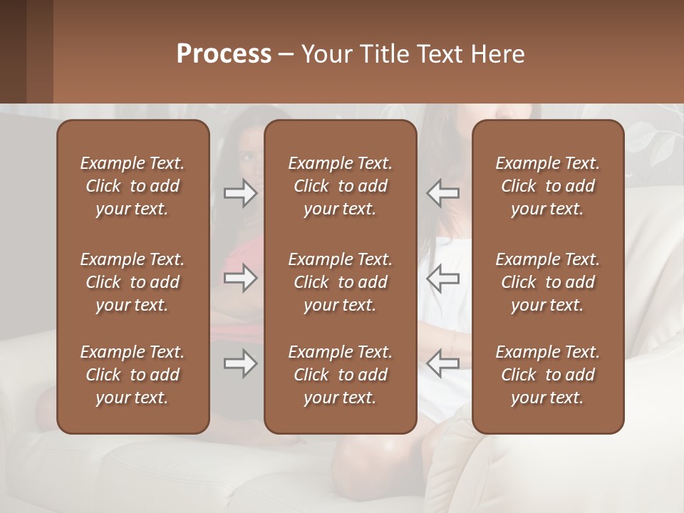 Caucasian Sunrise Wave PowerPoint Template