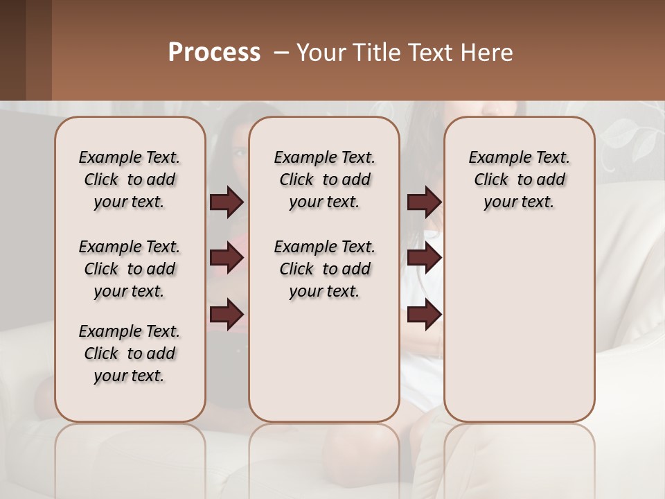 Caucasian Sunrise Wave PowerPoint Template