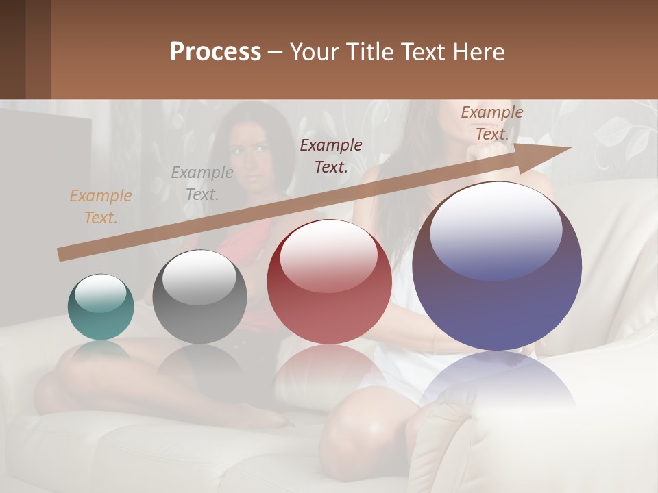 Caucasian Sunrise Wave PowerPoint Template