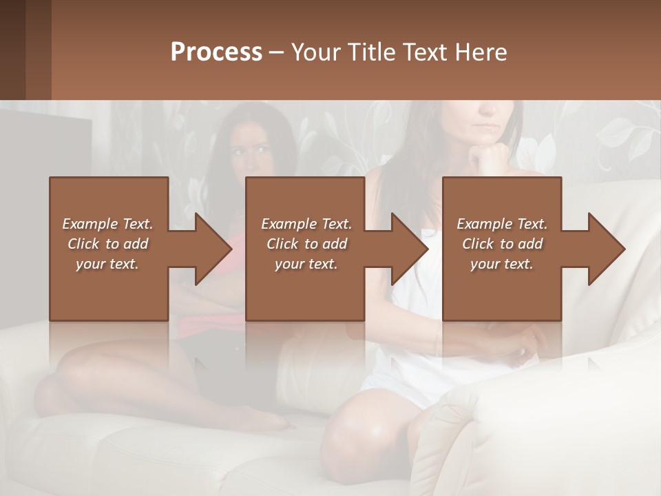 Caucasian Sunrise Wave PowerPoint Template