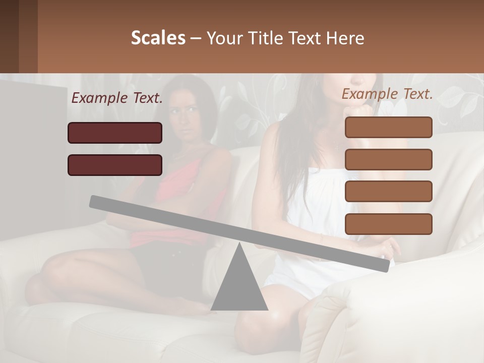 Caucasian Sunrise Wave PowerPoint Template