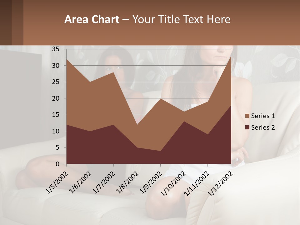 Caucasian Sunrise Wave PowerPoint Template