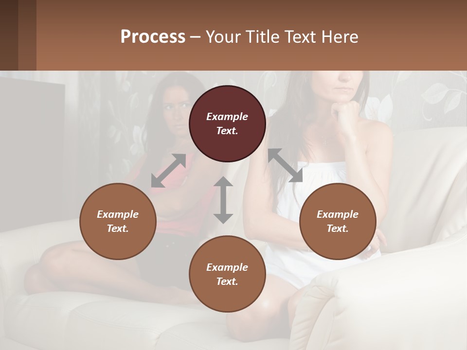 Caucasian Sunrise Wave PowerPoint Template