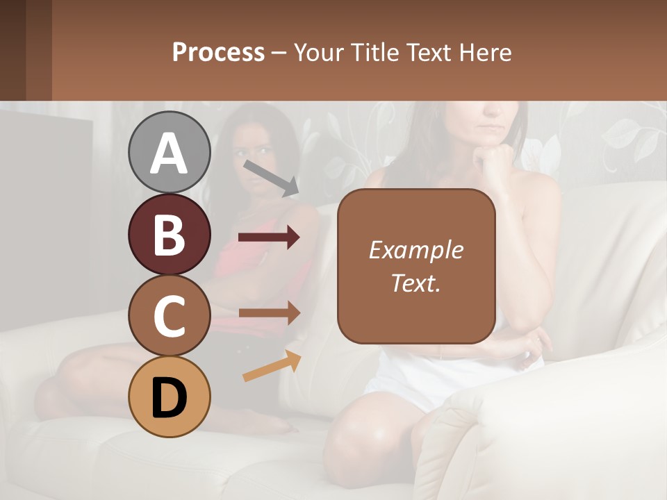Caucasian Sunrise Wave PowerPoint Template