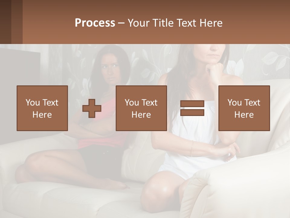 Caucasian Sunrise Wave PowerPoint Template