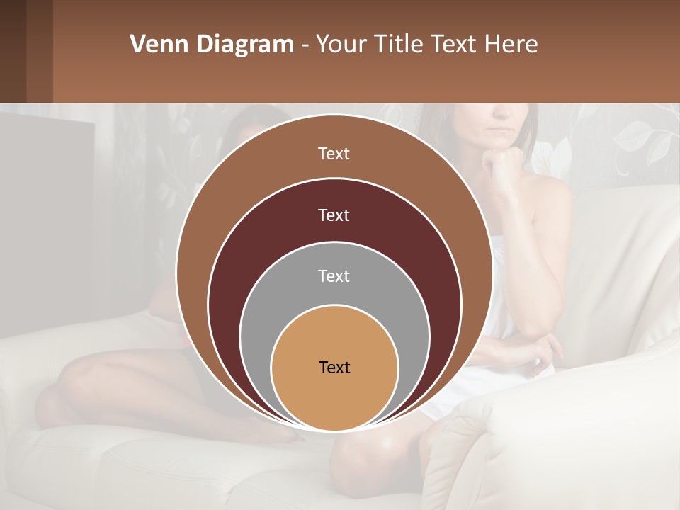 Caucasian Sunrise Wave PowerPoint Template