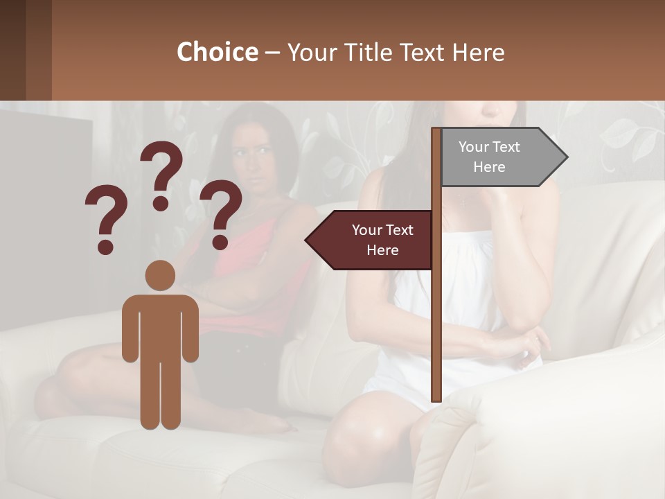 Caucasian Sunrise Wave PowerPoint Template