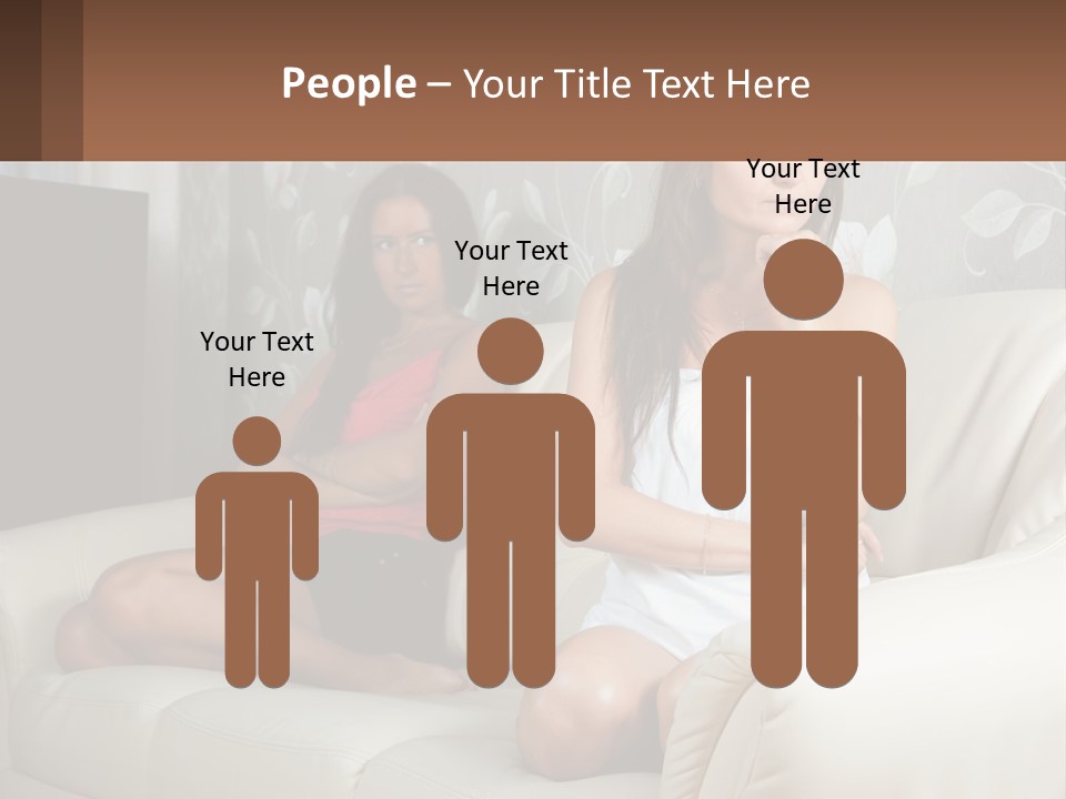 Caucasian Sunrise Wave PowerPoint Template